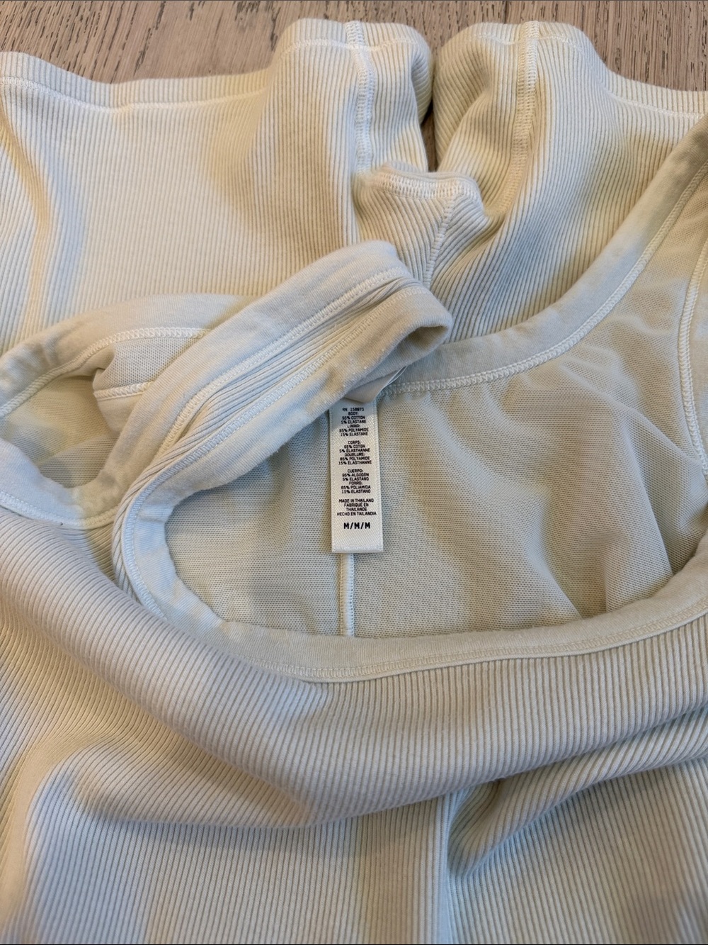 SKIMS Cotton Rib Onesie in Marble Size Medium - Picture 7 of 11